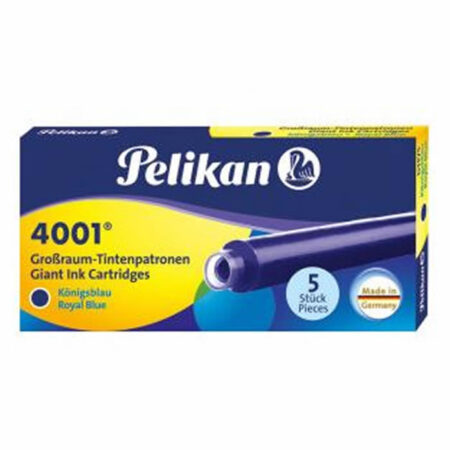 Cartucho Pelikan 4001 GTP5 P/ Caneta Tinteiro Azul Royal